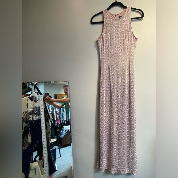 Vintage Carmen Marc Valvo Form Fitting Evening Cocktail Party Dress • Size 8 - Picture 2 of 8